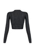 Jordyn Grunge Textured Rhinestone Top